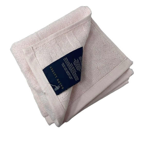 Ralph Lauren Camelia Pink set of 2 Wash cloths NWT - Picture 1 of 5